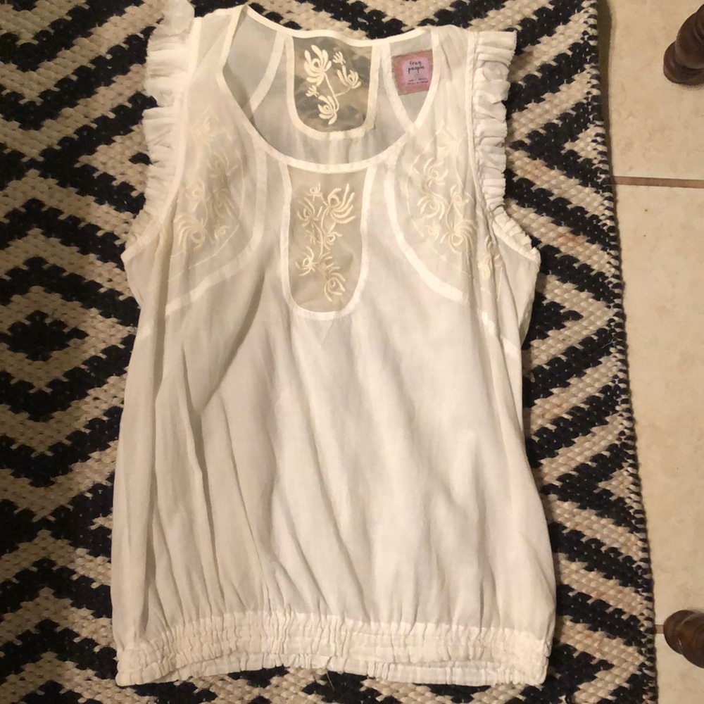 Free People Linen blouse
